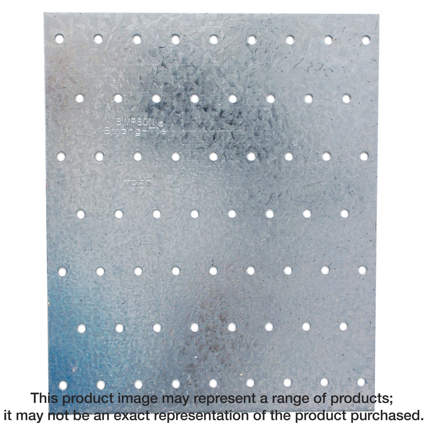 Simpson Strong-Tie TP57 TP 5-3/4 in. x 7 in. 20-Gauge Galvanized Tie Plate (Pack of 50)