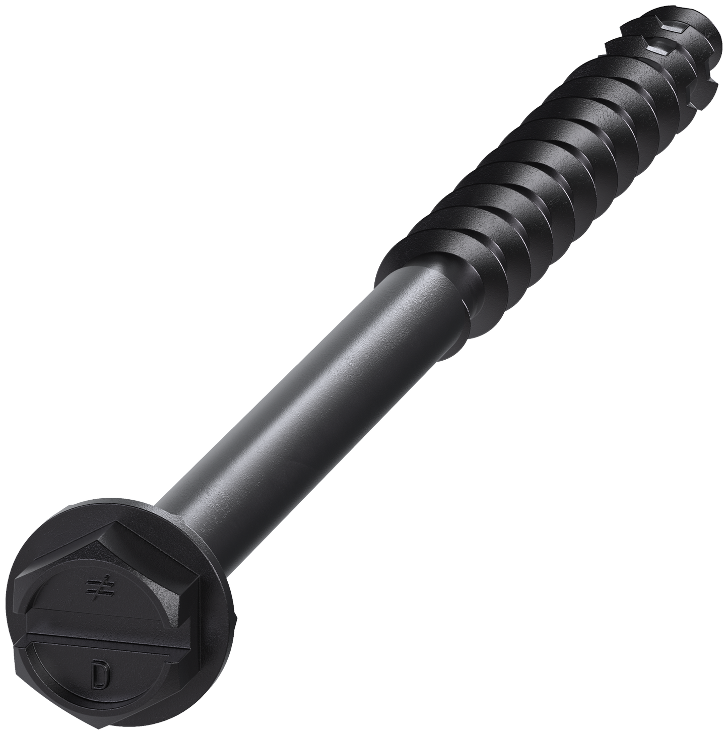 Simpson Strong-Tie TNTBL18314H Titen Turbo™ — 3/16 in. x 3-1/4 in. Hex-Head Concrete and Masonry Screw, Black (100-Qty)