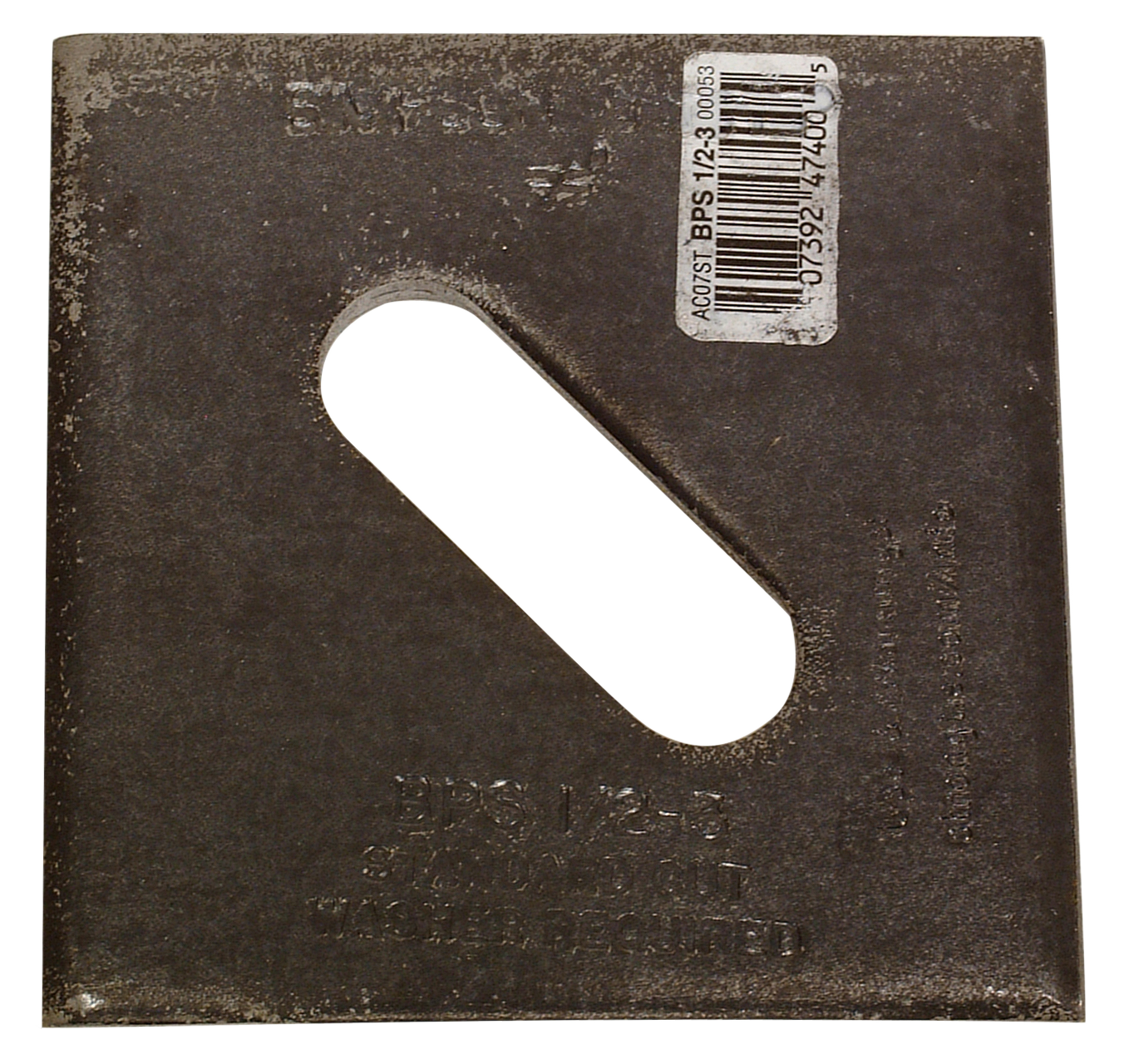 Simpson Strong-Tie BPS 1/2-3 BPS 3 in. x 3 in. Slotted Bearing Plate with 1/2 in. Bolt Dia.
