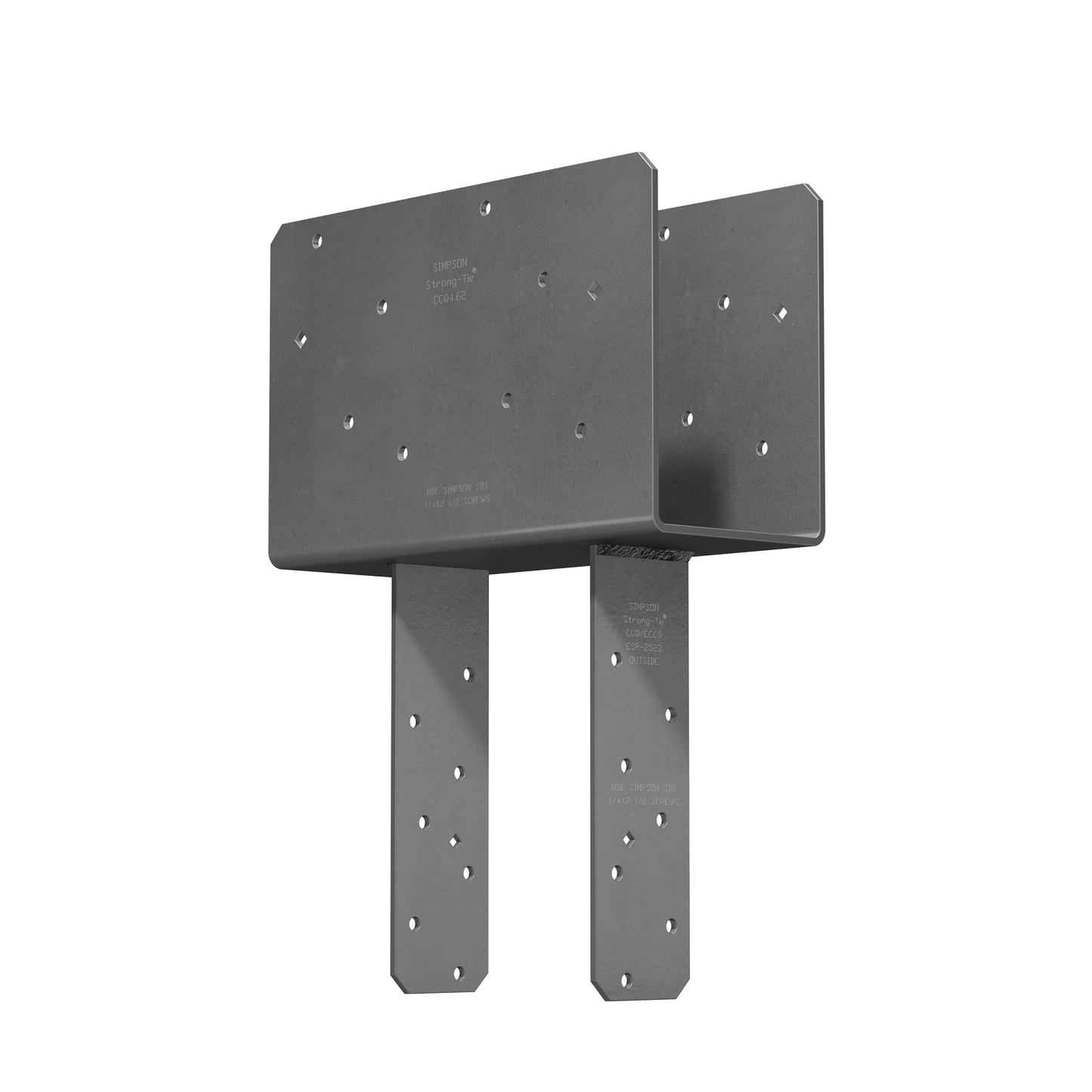 Simpson Strong-Tie CCQ4.62-5.50SDS CCQ™ Column Cap for Triple-2x Beam, 6x Post with Strong-Drive® SDS Screws