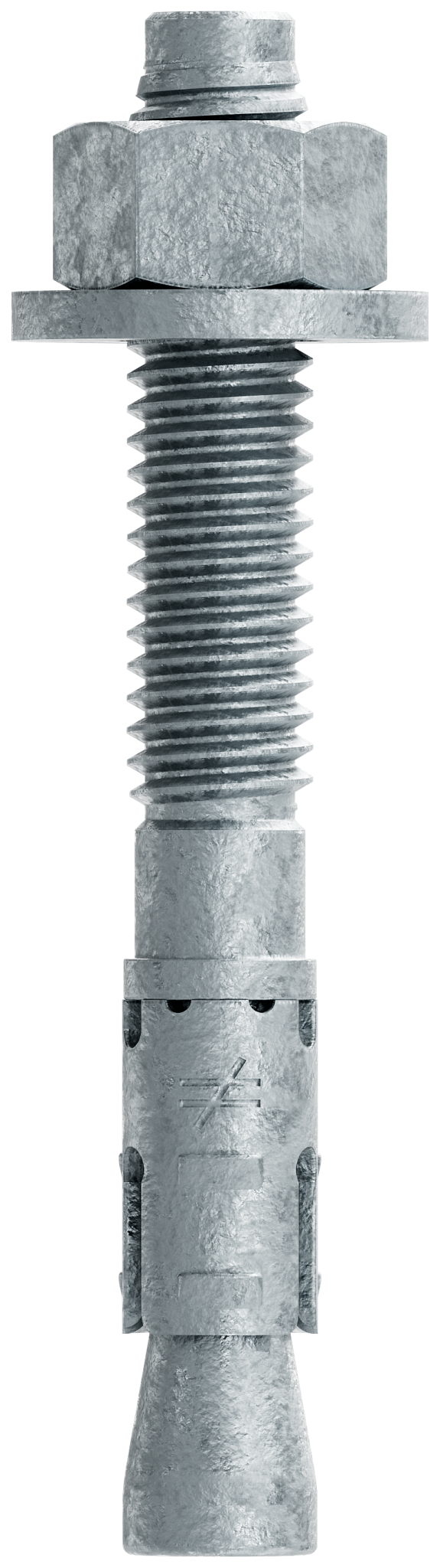 Simpson Strong-Tie STB2-37300MGF50 Strong-Bolt® 2 — 3/8 in. x 3 in. Mechanically Galvanized Wedge Anchor, Fully Assembled (50-Qty) (Pack of 420)