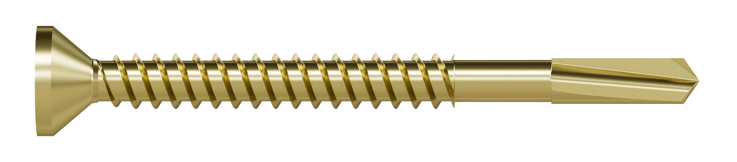 Simpson Strong-Tie PPHD3S1016 Strong-Drive® PPHD SHEATHING-TO-CFS Screw (Collated) — #10 x 3 in. T25, Yellow Zinc (1000-Qty)