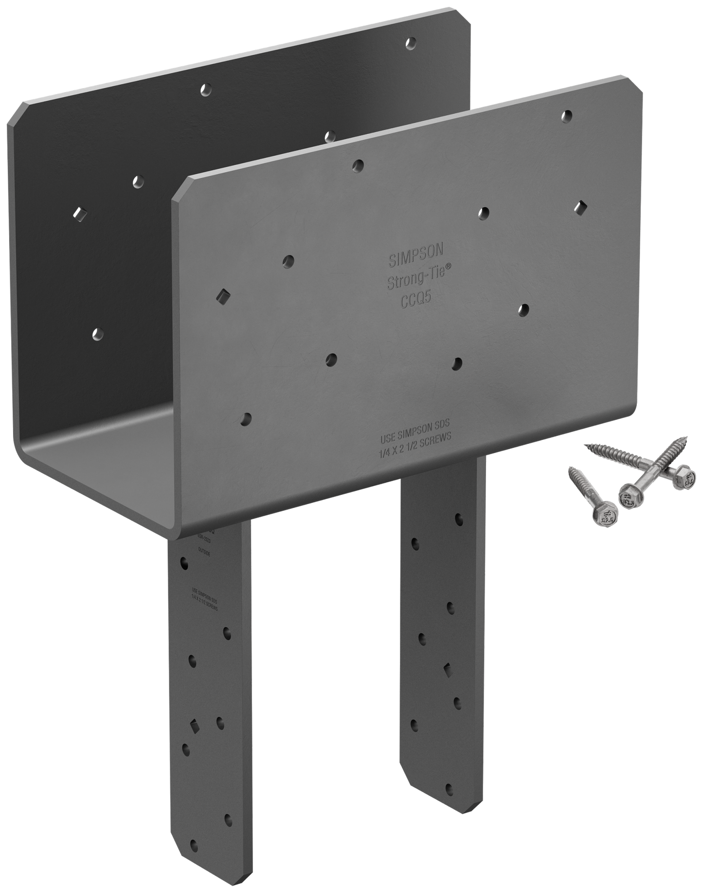 Simpson Strong-Tie CCQ5-6SDS2.5 CCQ™ Column Cap for 5-1/8 in. Beam, 6x Post with Strong-Drive® SDS Screws