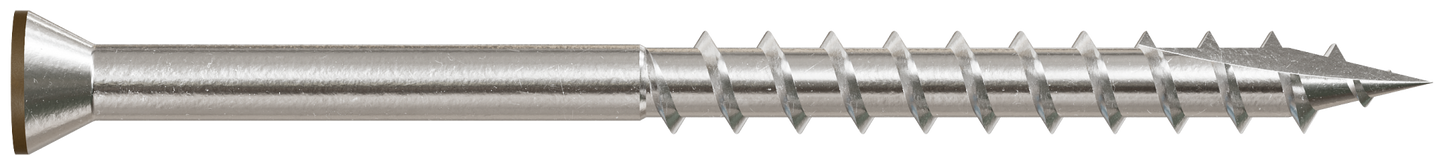 Simpson Strong-Tie T07225FT70BR01 Trim-Head Screw, 6-Lobe Drive — #7 x 2-1/4 in. T-15 Type 316, Brown 01 (70-Qty) (Pack of 600)