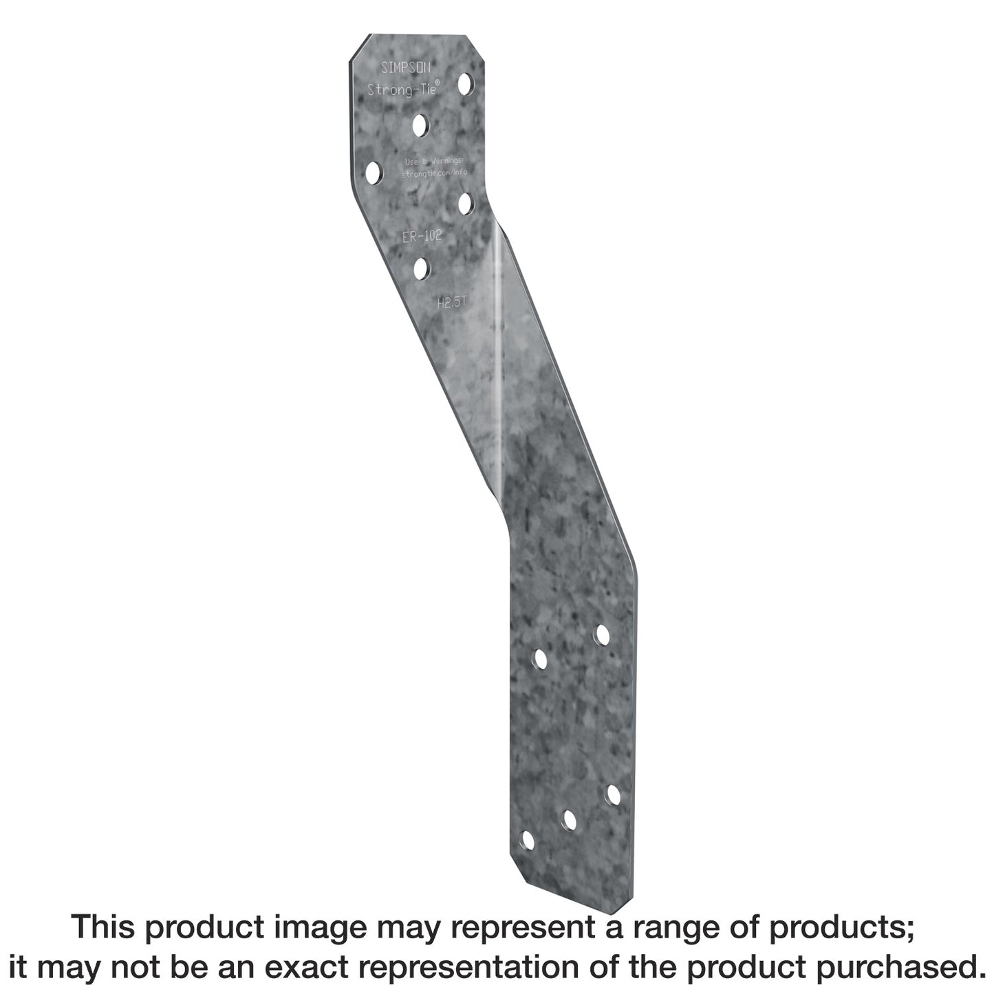 Simpson Strong-Tie H2.5T H2.5T 18-Gauge Galvanized Hurricane Tie (Pack of 100)