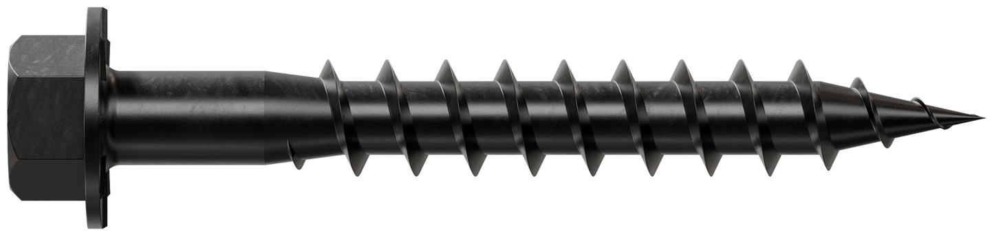 Simpson Strong-Tie SD10112DBBR50 Outdoor Accents® Connector Screw — #10 x 1-1/2 in. Double-Barrier Coating, Black (50-Qty) (Pack of 1125)