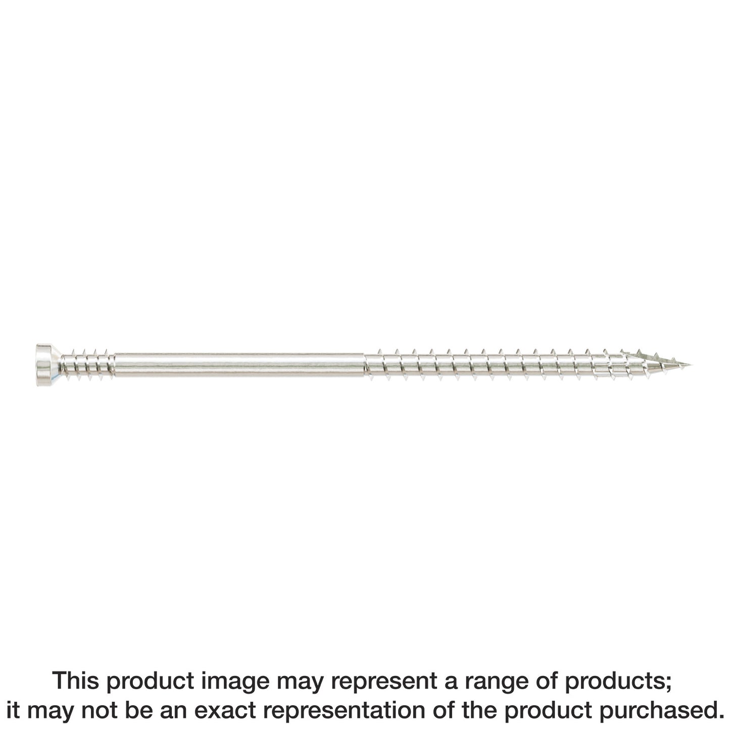 Simpson Strong-Tie FT07300T100 Finish Trim Screw — #7 x 3 in. T10, Trim-Head, Type 316 (100-Qty)