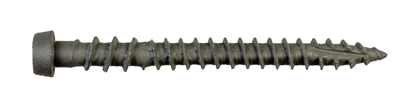 Simpson Strong-Tie DCU2GRR350 Deck-Drive™ DCU COMPOSITE Screw — #10 x 2 in. T20, Quik Guard®, Gray (350-Qty)