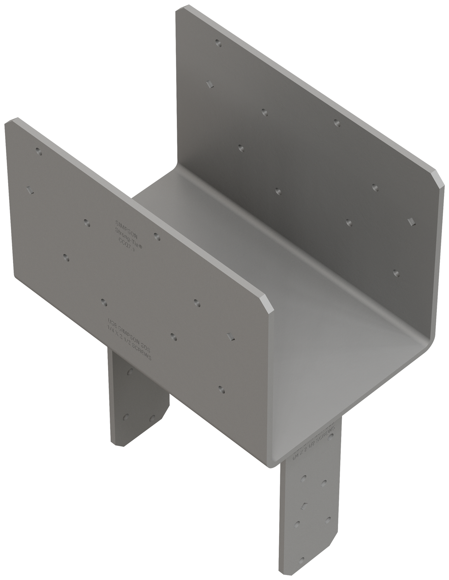 Simpson Strong-Tie CCQ78SDS2.5 CCQ™ Column Cap for 6-3/4 in. Beam, 8x Post with Strong-Drive® SDS Screws