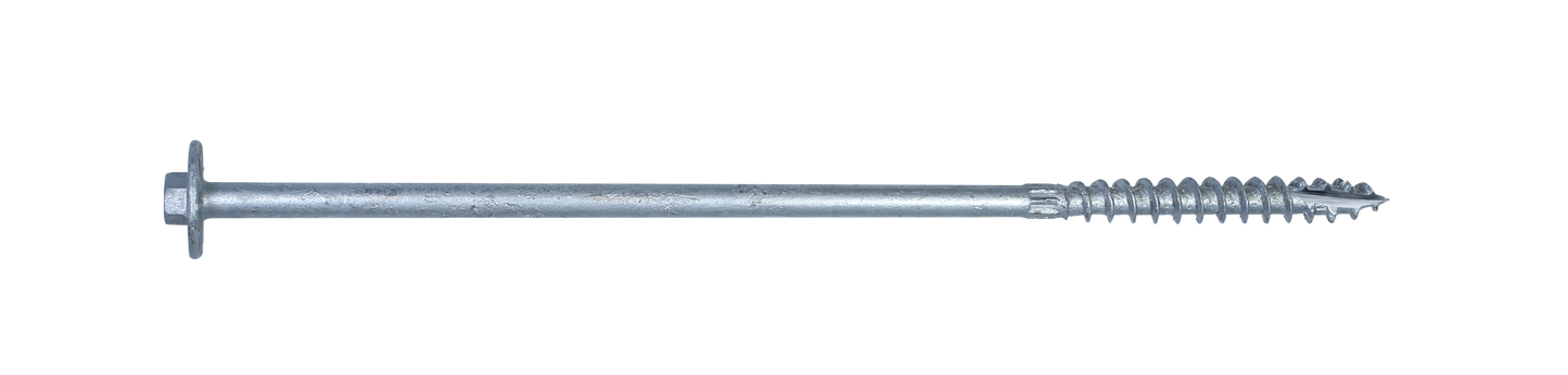 Simpson Strong-Tie SDWH271200GR30 Strong-Drive® SDWH™ TIMBER-HEX HDG Screw — 0.276 in. x 12 in. 3/8 Hex (30-Qty)