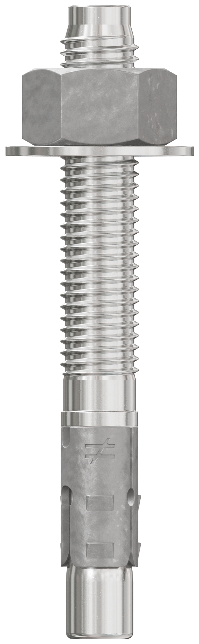 Simpson Strong-Tie STB2-62500S4F20 Strong-Bolt® 2 — 5/8 in. x 5 in. Type 304 Stainless-Steel Wedge Anchor, Fully Assembled (20-Qty)