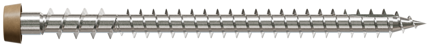 Simpson Strong-Tie DCU234MB316TN05 Deck-Drive™ DCU COMPOSITE Screw — #10 x 2-3/4 in. T20, Type 316, Tan 05 (1750-Qty) (Pack of 64)
