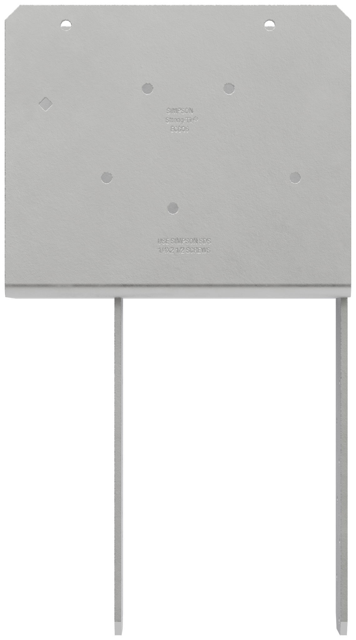 Simpson Strong-Tie ECCQ66-SDS2.5HDG ECCQ™ HDG End Column Cap for 6x Beam, 6x Post, with Strong-Drive® SDS Screws