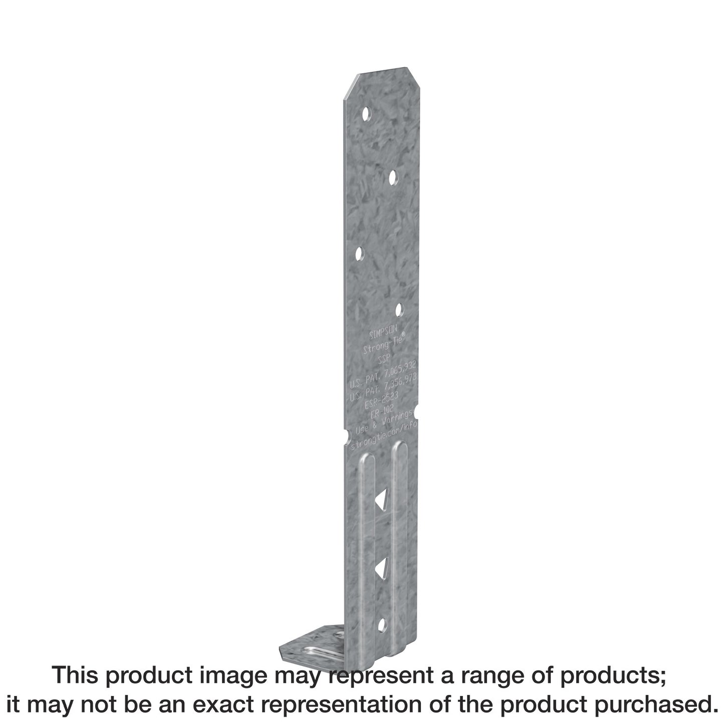 Simpson Strong-Tie SSP SSP 18-Gauge Galvanized Single Stud Plate (Pack of 100)