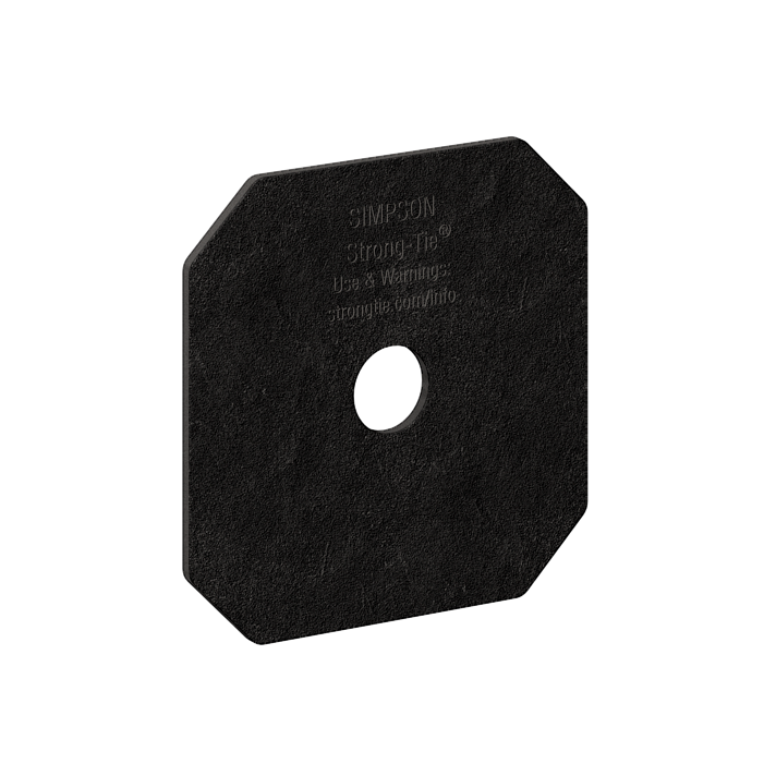 Simpson Strong-Tie APVDW56 Outdoor Accents® Avant Collection™ Z-MAX®, Black Powder-Coated Decorative Washer (Pack of 2880)