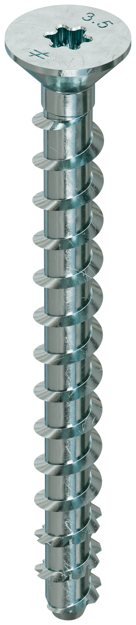 Simpson Strong-Tie THDB25312CS Titen HD® 1/4 in. x 3-1/2 in. Zinc-Plated Countersunk Head Heavy-Duty Screw Anchor (50-Qty) (Pack of 5)