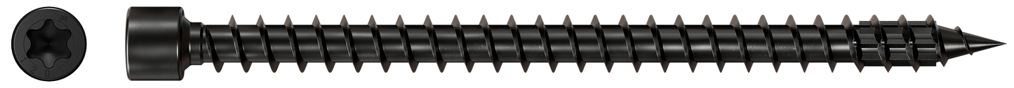 Simpson Strong-Tie SDCFC8X120-R50 Strong-Drive® SDCFC TIMBER-CFC Screw — 0.315 in. x 4-3/4 in. T40, E-Coat® (50-Qty)