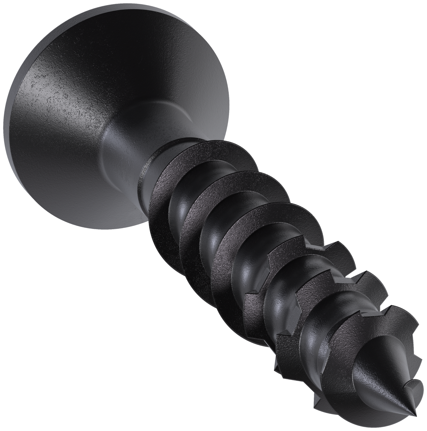 Simpson Strong-Tie TNTBL18114TF Titen Turbo™ — 3/16 in. x 1-1/4 in. 6-Lobe Flat-Head Concrete and Masonry Screw, Black (100-Qty)