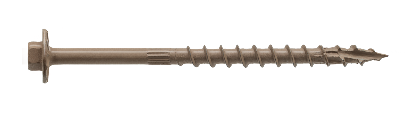 Simpson Strong-Tie SDWH19400DB-R50 Strong-Drive® SDWH™ TIMBER-HEX Screw — 0.195 in. x 4 in. 5/16 Hex, DB Coating (50-Qty) (Pack of 6)