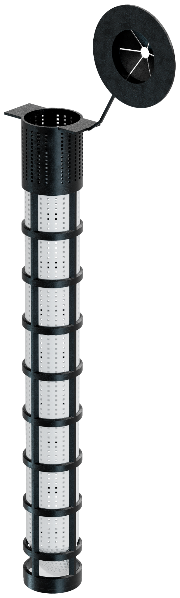 Simpson Strong-Tie AWS758P Opti-Mesh 8 in. Acrylic Adhesive Plastic Screen Tube for 3/4 in. Rod for AT-XP (Pack of 25)