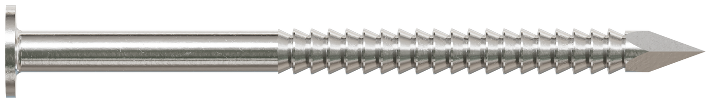 Simpson Strong-Tie T6ACN1 Common Nail, Annular Ring Shank — 2-in. x .120-in. Type 316 Stainless Steel (1 lb.) (Pack of 10)