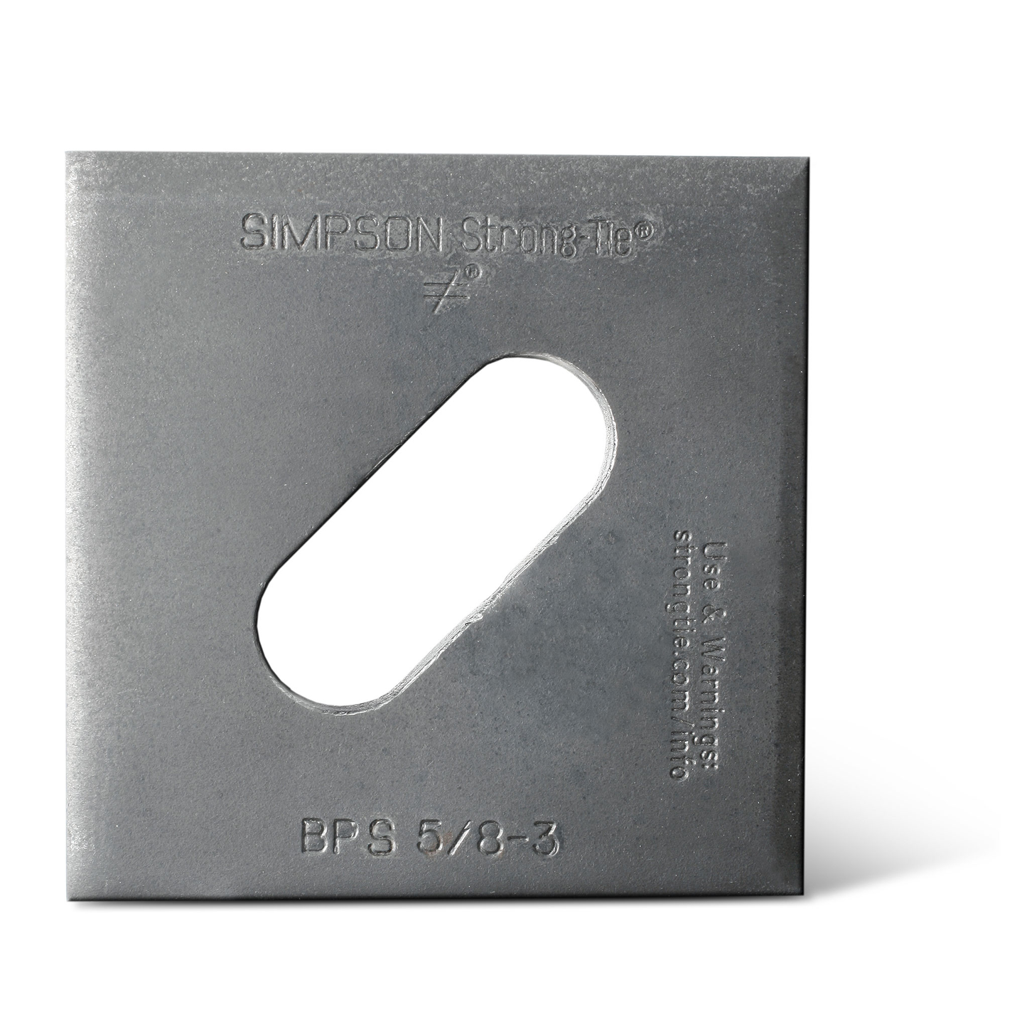 Simpson Strong-Tie BPS 5/8-3 BPS 3 in. x 3 in. Slotted Bearing Plate with 5/8 in. Bolt Dia.