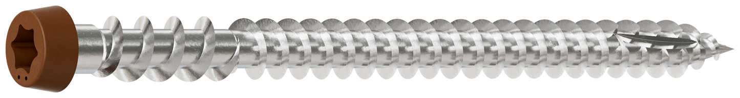 Simpson Strong-Tie DCU234MB305RD Deck-Drive™ DCU COMPOSITE Screw — #10 x 2-3/4 in. T20, Type 305, Red (1750-Qty) (Pack of 64)