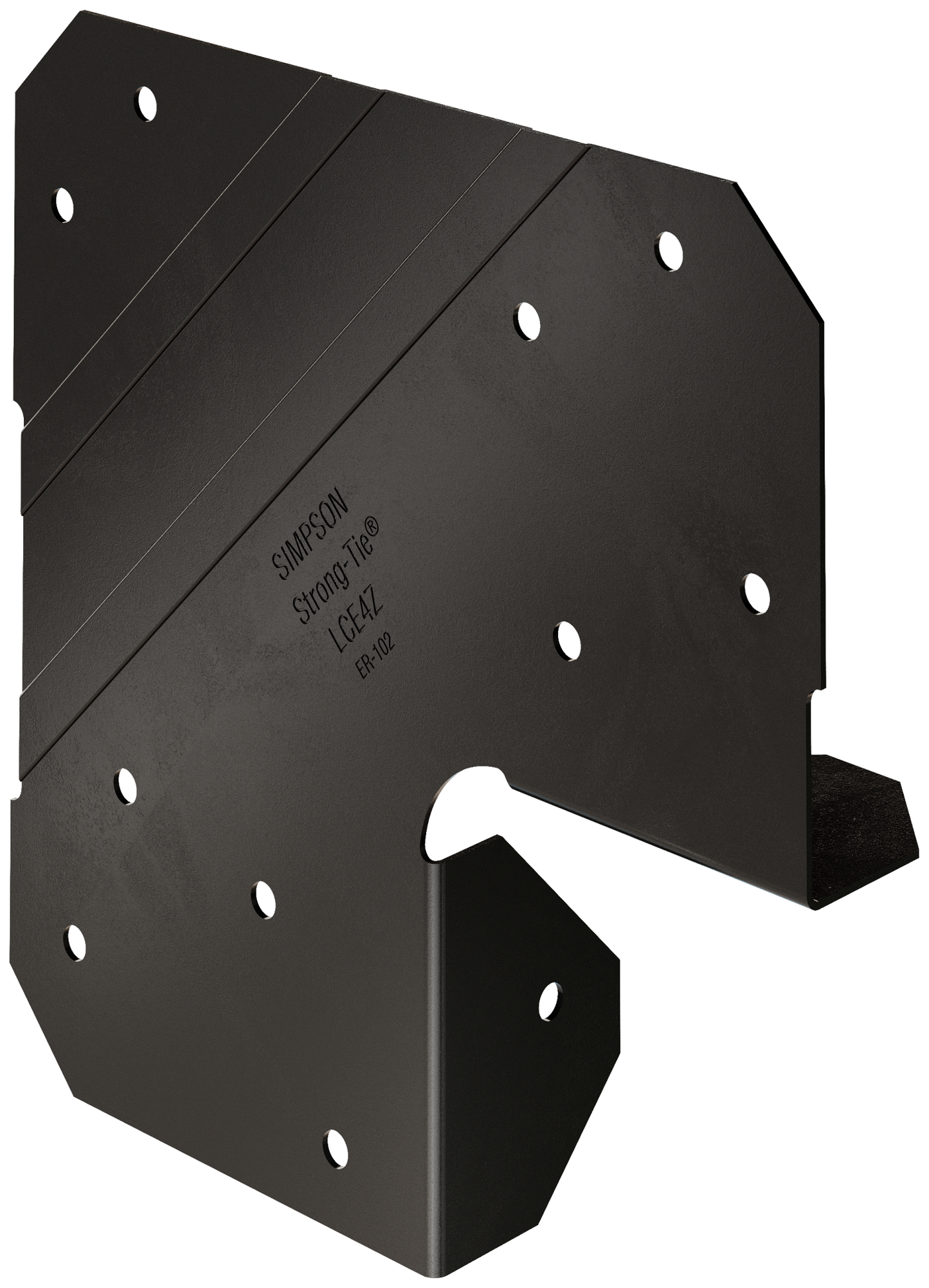 Simpson Strong-Tie LCE4PC Outdoor Accents® LCEPC ZMAX®, Black Powder-Coated End Post Cap for 4x (Pack of 3000)