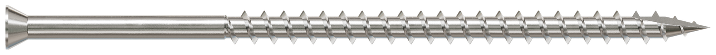 Simpson Strong-Tie S09400FB1 Trim-Head Screw, Square Drive — #9 x 4 in. #2 SQ, Type 305 (1 lb.) (Pack of 6)