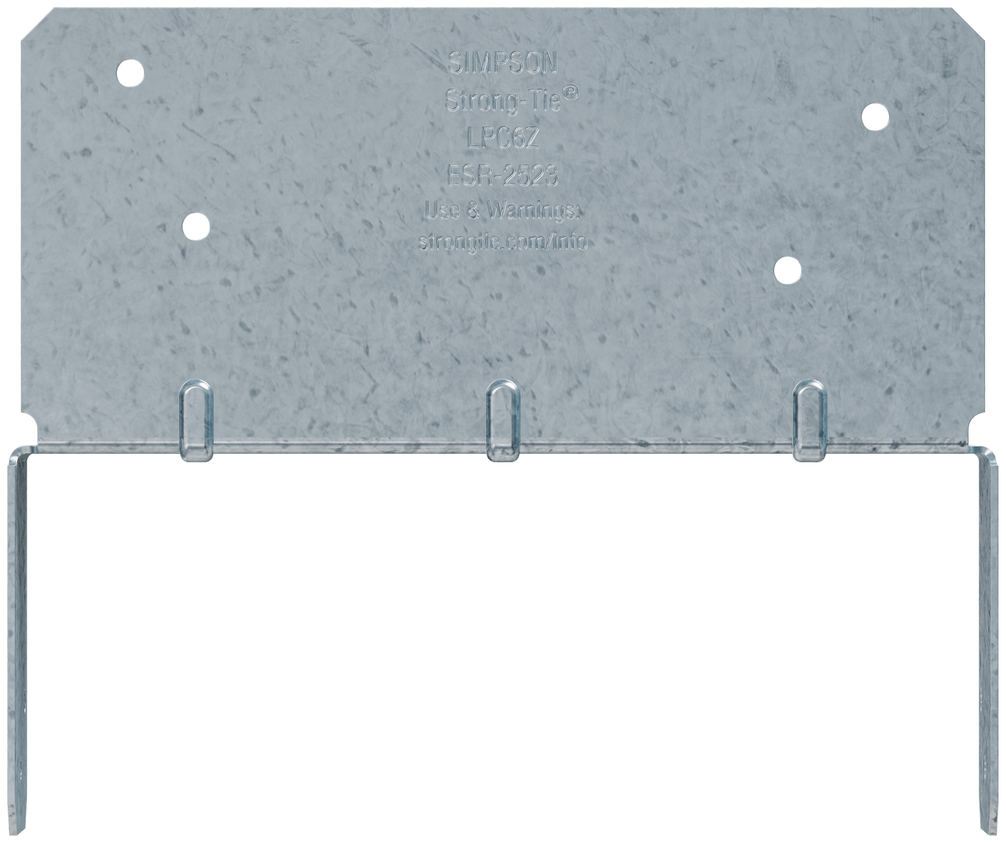 Simpson Strong-Tie LPC6Z LPCZ™ ZMAX® Galvanized Adjustable Post Cap for 6x (Pack of 40)