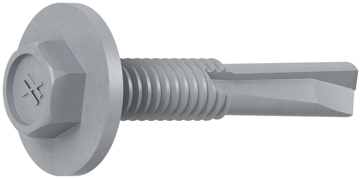Simpson Strong-Tie XLQ114B1224-250 Strong-Drive® XL LARGE-HEAD METAL Screw — #12 x 1-1/4 in. 5/16 Hex (250-Qty) (Pack of 4)