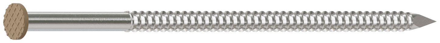 Simpson Strong-Tie S10SNDT1 Painted Siding Nail — 3 in. x .113 in. Type 304 Stainless Steel, Tan (1 lb.)