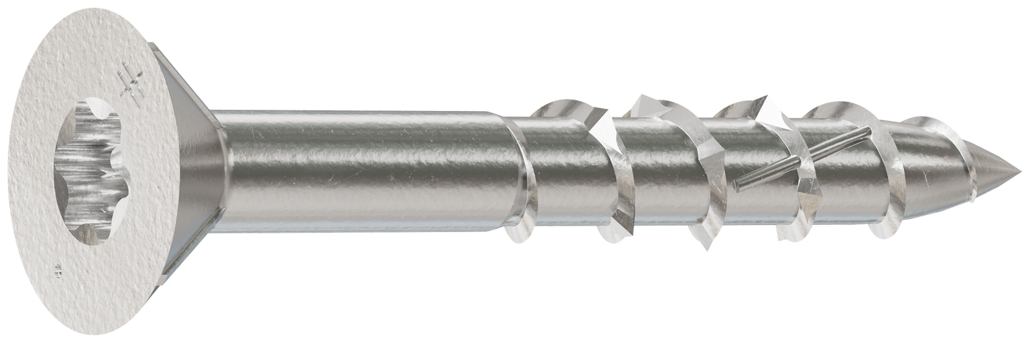 Simpson Strong-Tie T08125EDDI Deck-Drive™ DWP WOOD SS Screw — #8 x 1-1/4 in. T-20, Flat Head, Type 316 (175-Qty)