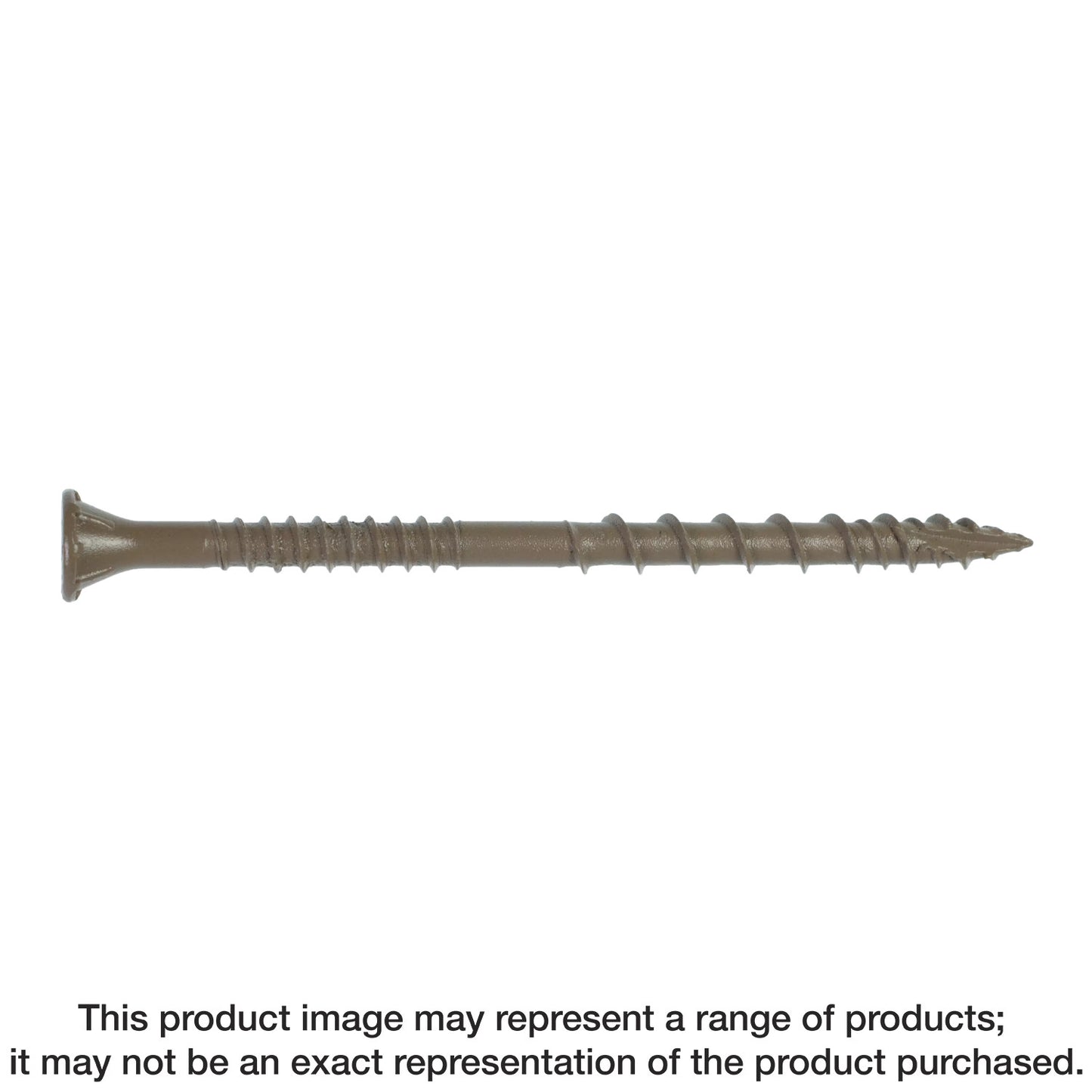 Simpson Strong-Tie DSVT3MB Deck-Drive™ DSV WOOD Screw — #10 x 3 in. T-25, Flat Head, Quik Guard®, Tan (1750-Qty)