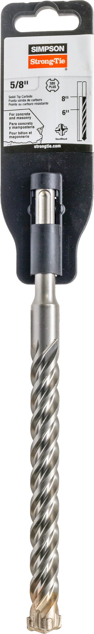 Simpson Strong-Tie MDPL06208Q 5/8 in. x 8 in. SDS-plus® Quad-Head Shank Drill Bit (Pack of 50)