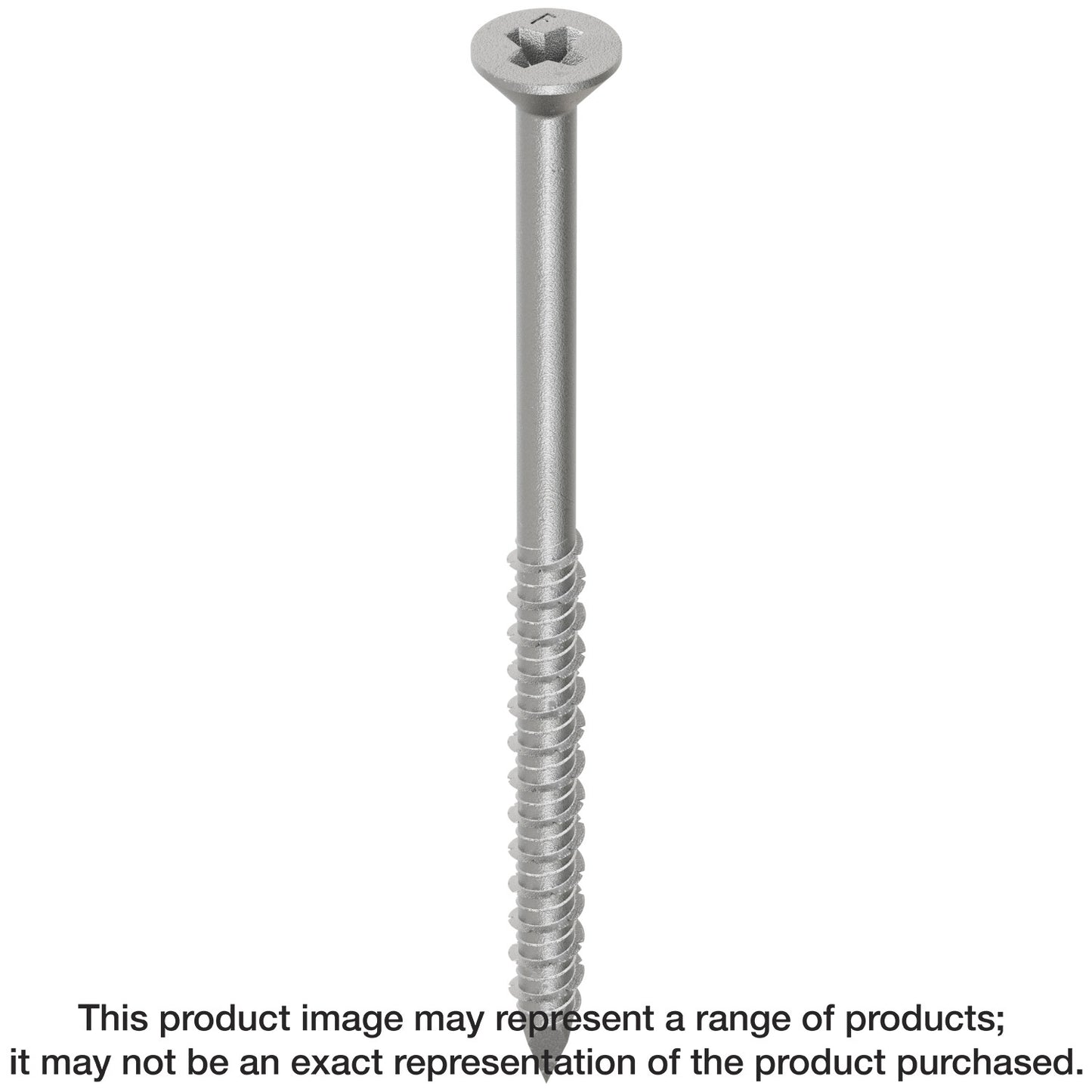 Simpson Strong-Tie TTN25400PFSS Titen® 1/4 in. x 4 in. Phillips Flat-Head Stainless-Steel Concrete and Masonry Screw (100-Qty) (Pack of 4)