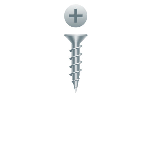612LZ - Strong-Point Phillips Flat Head Particle Board Screws, Zinc Plated, 6 x 3/4, Box of 20,000