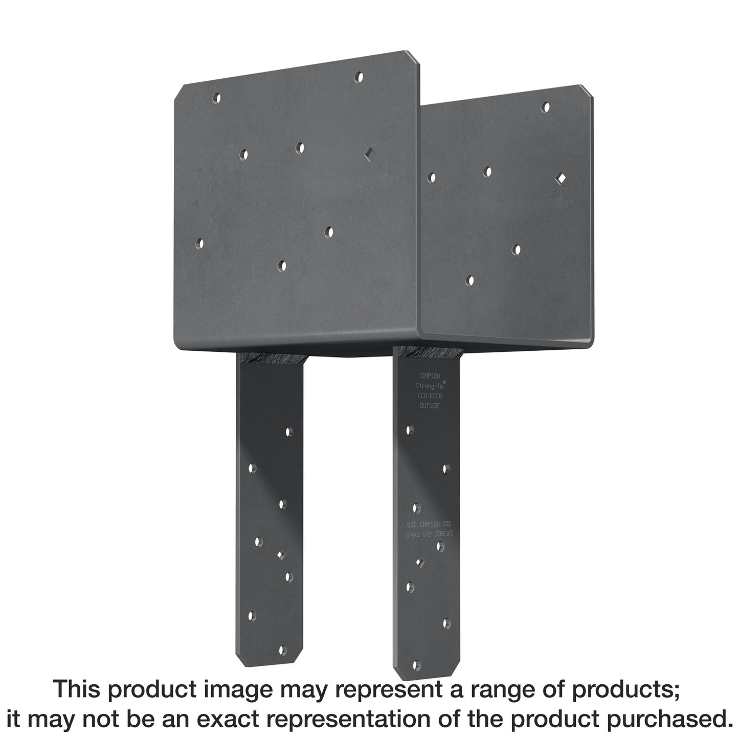 Simpson Strong-Tie ECCQ7.1-4SDS2.5 ECCQ™ End Column Cap for 7 in. Beam, 4x Post, with Strong-Drive® SDS Screws