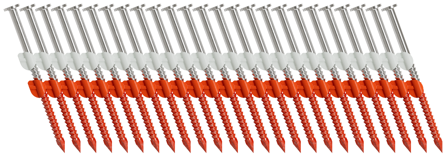 Simpson Strong-Tie S10A250CNB 20°–22° Plastic Strip, Full Round Head, Ring-Shank Nail — 2-1/2 in. x .131 in. Type 304 (4000-Qty) (Pack of 80)