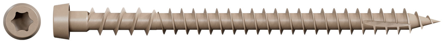 Simpson Strong-Tie DCU234SGR01 Deck-Drive™ DCU COMPOSITE Screw (Collated) — #10 x 2-3/4 in. Quik Guard® Gray 01 (1000-Qty)