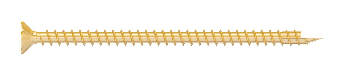 Simpson Strong-Tie SDCF22512 Strong-Drive® SDCF TIMBER-CF Screw — 0.315 in. x 5-1/2 in. T40, Yellow Zinc (250-Qty) (Pack of 39)