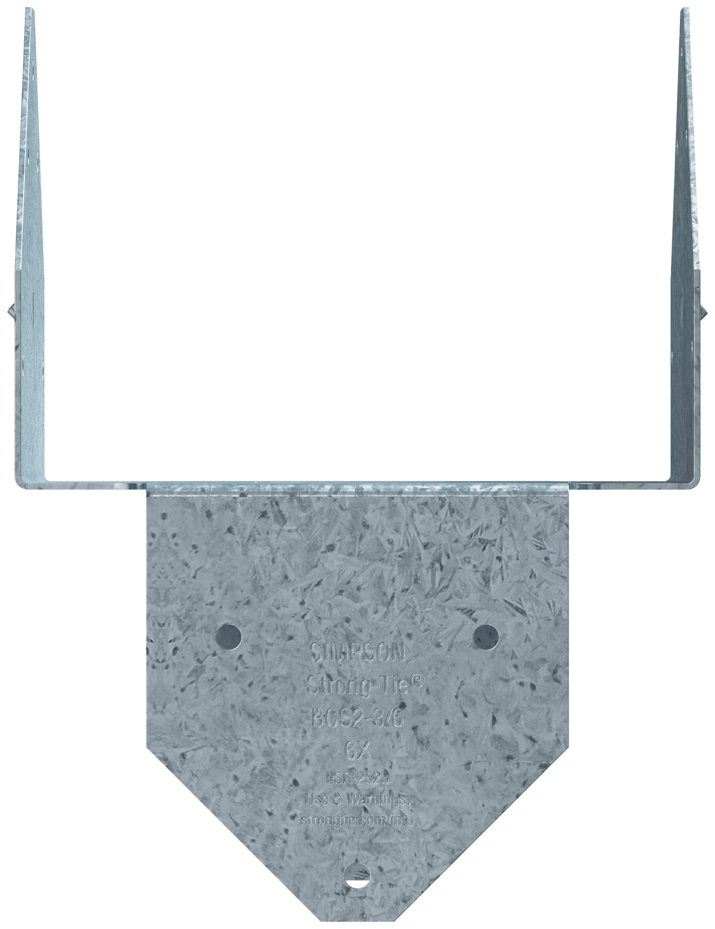 Simpson Strong-Tie BCS2-3/6Z BCS ZMAX® Galvanized Post Cap for Triple 2x Beam, 6x Post (Pack of 480)