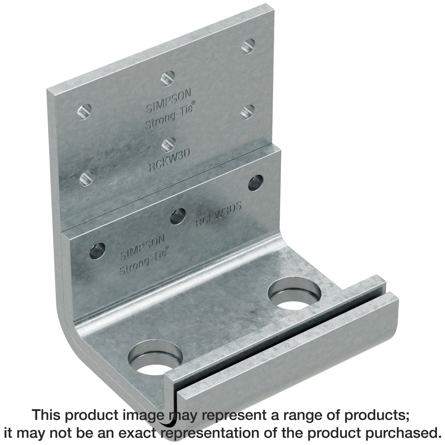 Simpson Strong-Tie RCKW3D-R10 RCKW™ 3-in. Two-Anchor Kneewall Connector Clip (Qty-10)