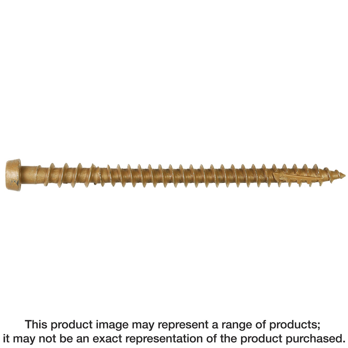 Simpson Strong-Tie DCU234STN01 Deck-Drive™ DCU COMPOSITE Screw (Collated) — #10 x 2-3/4 in. Quik Guard® Tan 01 (1000-Qty)