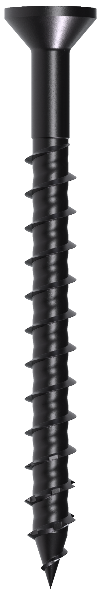 Simpson Strong-Tie TNTBL18214TF Titen Turbo™ — 3/16 in. x 2-1/4 in. 6-Lobe Flat-Head Concrete and Masonry Screw, Black (100-Qty)