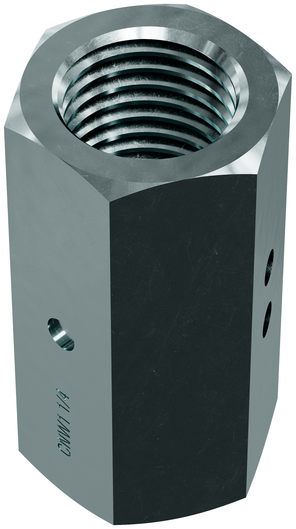 Simpson Strong-Tie CNW1 1/4 CNW 1-1/4 in. Coupler Nut with Witness® Hole (Pack of 30)