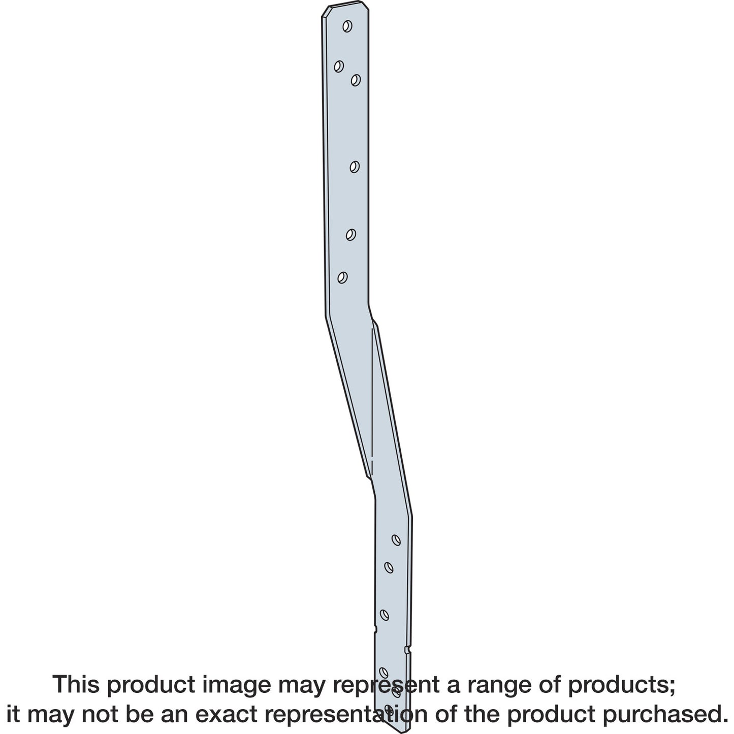 Simpson Strong-Tie HTSQ20ZKT HTSQ 20-in. 14-Gauge ZMAX® Galvanized Heavy Twist Strap with Screws (30-Qty) (Pack of 48)