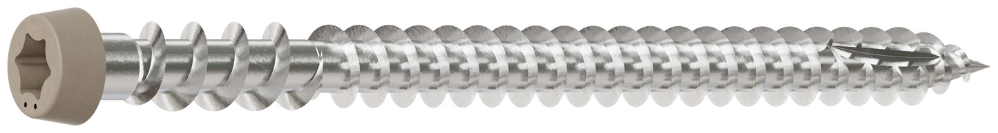 Simpson Strong-Tie DCU234MB305GR05 Deck-Drive™ DCU COMPOSITE Screw — #10 x 2-3/4 in. T20, Type 305, Gray 05 (1750-Qty)
