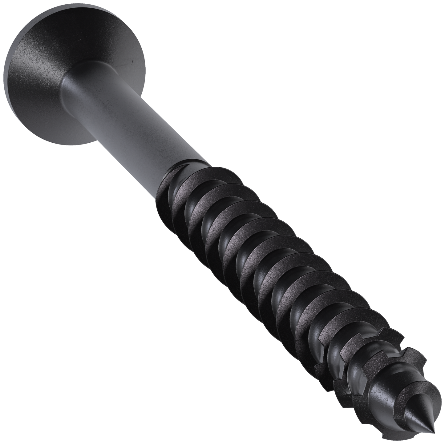 Simpson Strong-Tie TNTBL18234TF Titen Turbo™ — 3/16 in. x 2-3/4 in. 6-Lobe Flat-Head Concrete and Masonry Screw, Black (100-Qty) (Pack of 5)
