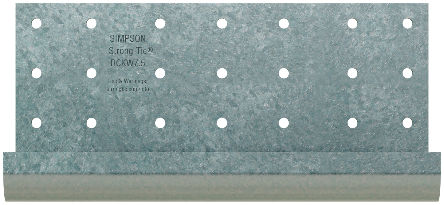 Simpson Strong-Tie RCKW7.5-R10 RCKW™ 7.5-in. Kneewall Connector Clip (Qty-10) (Pack of 120)